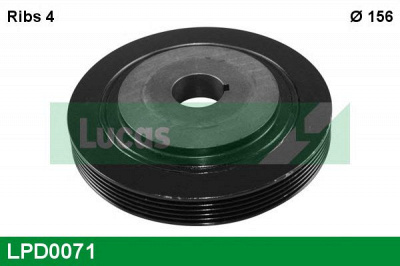 LUCAS ENGINE DRIVE lpd0071 -  Ременный шкив, коленчатый вал